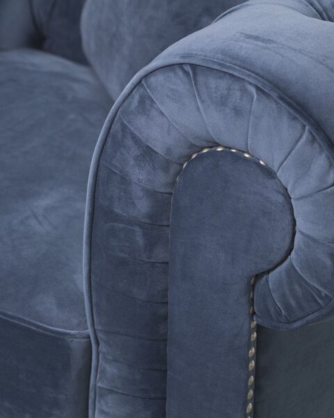Kreslo Chesterfield Classic Velvet Midnight 118 x 96 x 77 cm