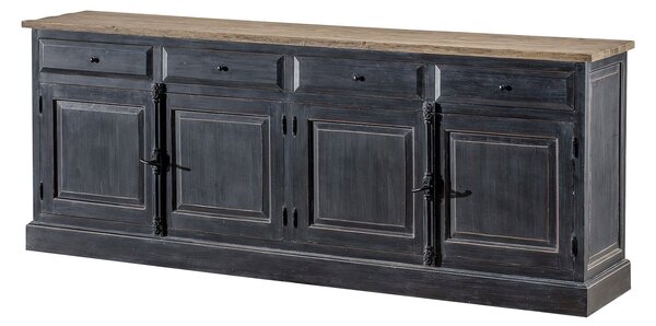 Komoda 240 x 48 x 94 old black & natural