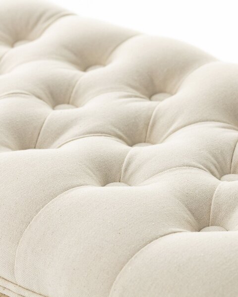 Lavička Isacco cream 114 x 38 x 48 cm: