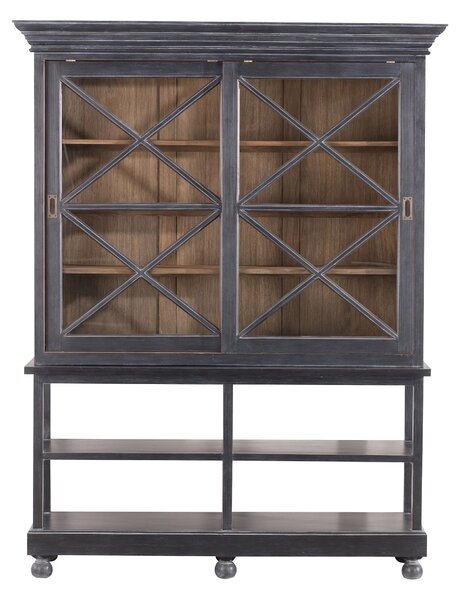Kredenc Rimir 160 x 50 x 220 old black & natural