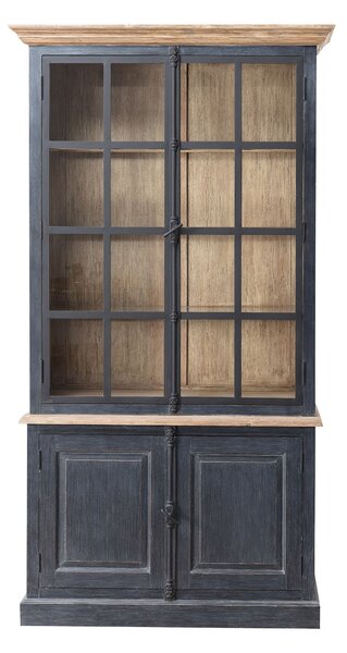 Kredenc Gordes 110 x 46 x 230 old black & natural