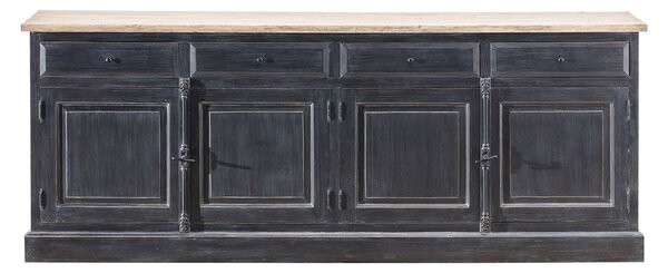 Komoda 240 x 48 x 94 old black & natural