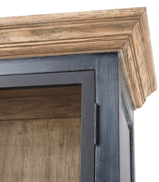 Kredenc Gordes 110 x 46 x 230 old black & natural