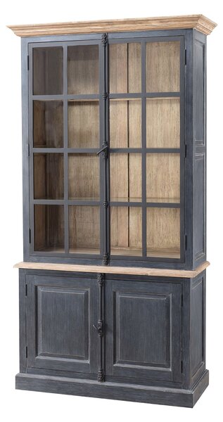 Kredenc Gordes 110 x 46 x 230 old black & natural