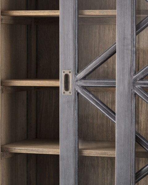 Kredenc Rimir 160 x 50 x 220 old black & natural