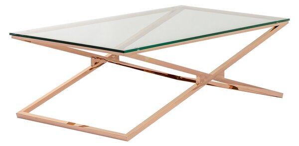 Lavička Flavio rose gold 130 x 70 x 41 cm