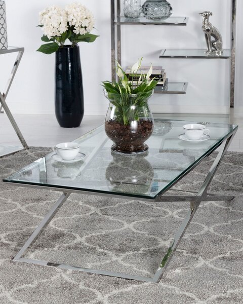 Lavička Flavio silver 130 x 70 x 41 cm