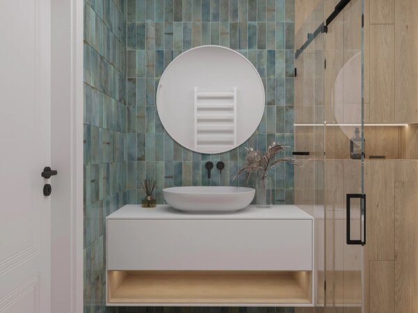 Okrúhle zrkadlo ONYX - biele