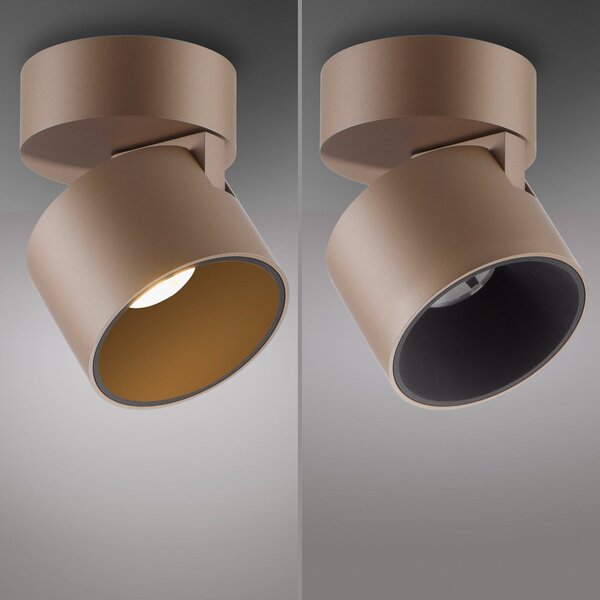 Stropné Lampa PURE, Cup, stmievateľné, Bronzová / Stará Mosadz, Obývacia izba, Kov, Moderný