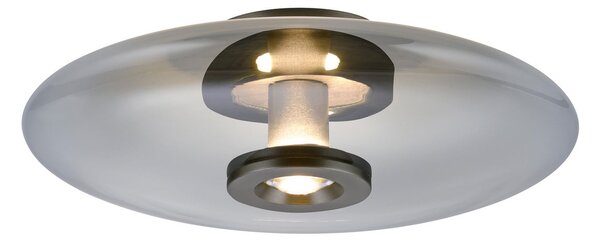 Stropné Lampa PURE, Vitrum, stmievateľné, Sivá, Obývacia izba, Sklo, Moderný