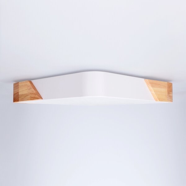 Brilagi - LED Stropné svietidlo PILANA LED/24W/230V dub/biela 32x32 cm