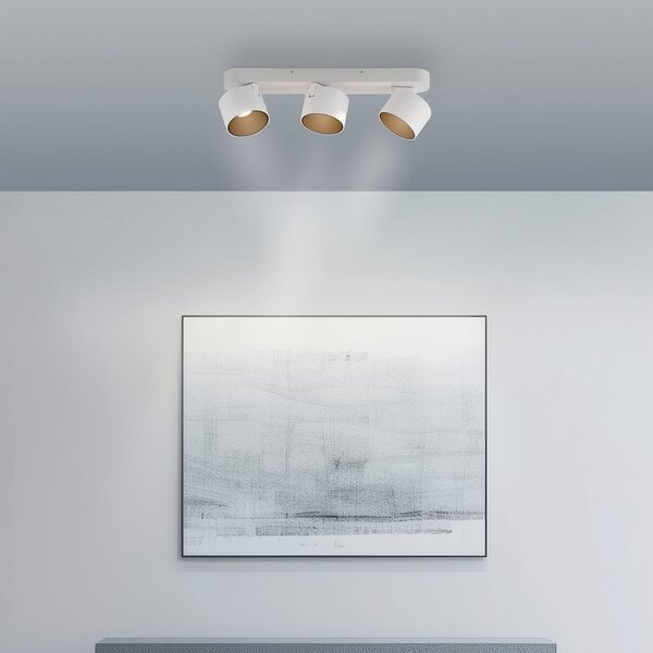 Stropné Lampa PURE, Cup, stmievateľné, Biela, Obývacia izba, Kov, Moderný