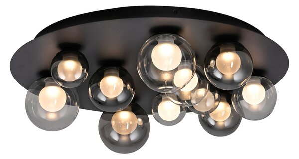 Stropné Lampa PURE, Popup, stmievateľné, Sivá, Obývacia izba, Kov