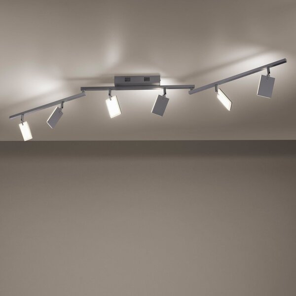 Stropné Lampa PURE, Mira, stmievateľné, Metalická, Obývacia izba, Kov, Moderný