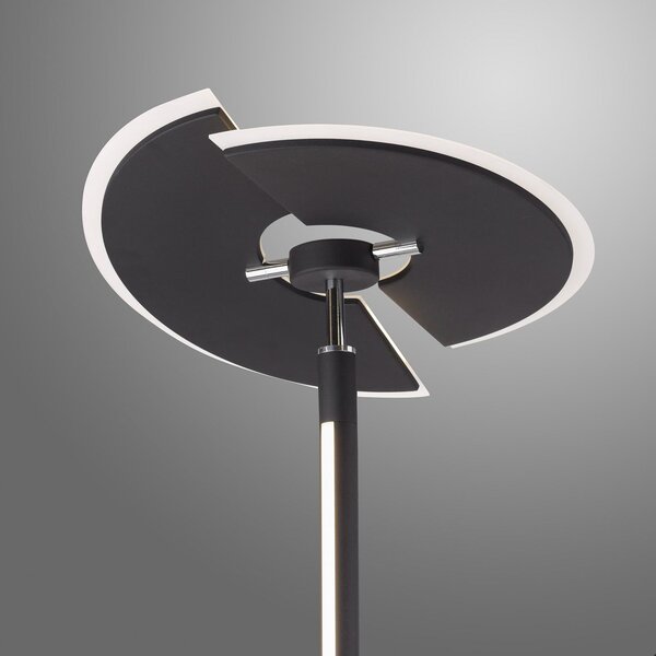 Stojacie Lampa PURE, PURE Mutil, stmievateľné, Čierna, Obývacia izba, Kov, Moderný