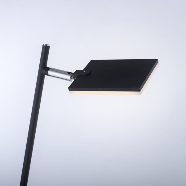 Stojacie Lampa PURE, Pure Mira, stmievateľné, Čierna, Obývacia izba, Kov, Moderný