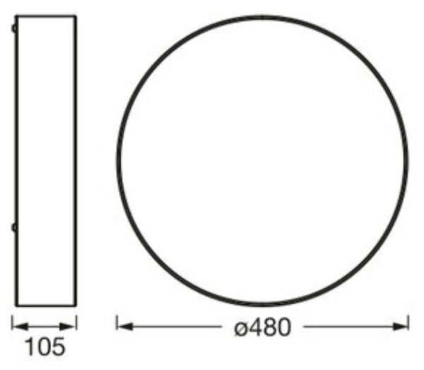 Osram - Stropné svietidlo ORBIS PARIS 3xE27/15W/230V pr. 48 cm hnedá