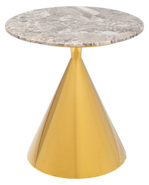 Rita príručný stolík zlatý Ø50 cm