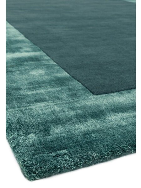 Ručne tkaný koberec s prímesou vlny v petrolejovej farbe 160x230 cm Ascot – Asiatic Carpets