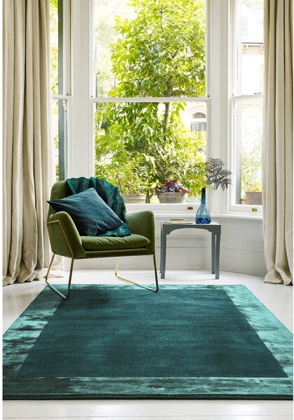 Ručne tkaný koberec s prímesou vlny v petrolejovej farbe 160x230 cm Ascot – Asiatic Carpets