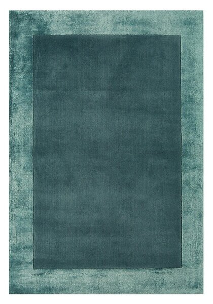 Ručne tkaný koberec s prímesou vlny v petrolejovej farbe 160x230 cm Ascot – Asiatic Carpets