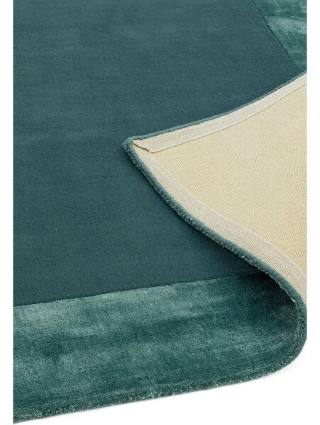 Ručne tkaný koberec s prímesou vlny v petrolejovej farbe 160x230 cm Ascot – Asiatic Carpets