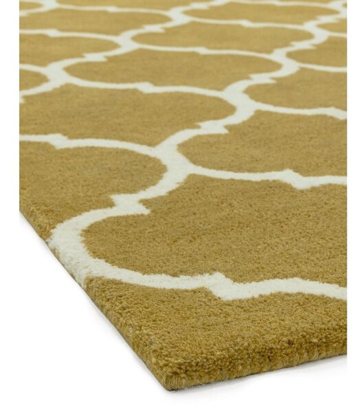 Okrovožltý ručne tkaný vlnený koberec 200x290 cm Albany – Asiatic Carpets