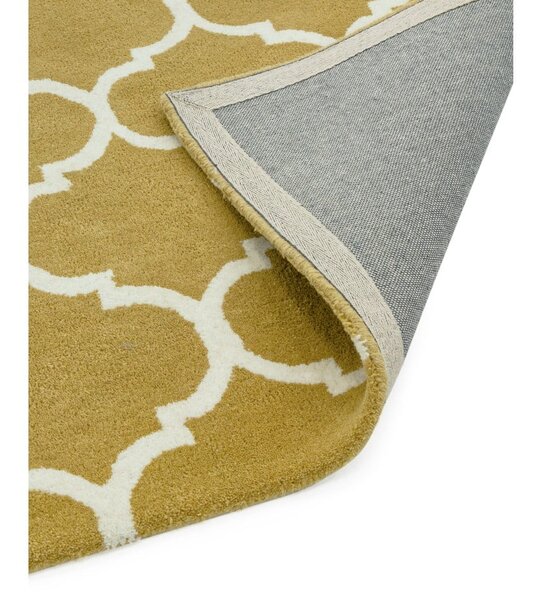Okrovožltý ručne tkaný vlnený koberec 200x290 cm Albany – Asiatic Carpets