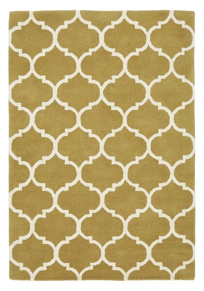 Okrovožltý ručne tkaný vlnený koberec 200x290 cm Albany – Asiatic Carpets