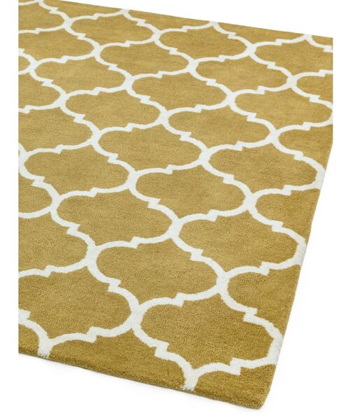 Okrovožltý ručne tkaný vlnený koberec 200x290 cm Albany – Asiatic Carpets