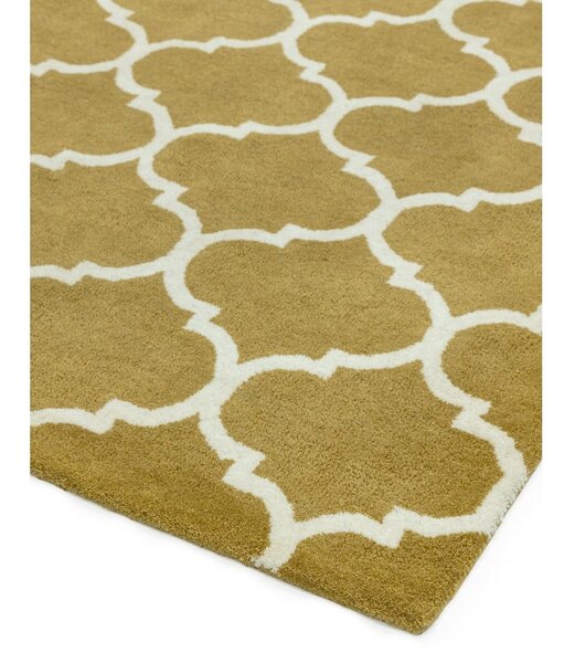 Okrovožltý ručne tkaný vlnený koberec 200x290 cm Albany – Asiatic Carpets