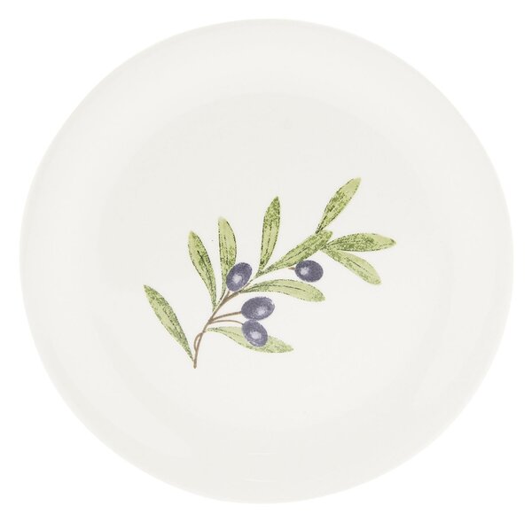 Clayre & Eef Dezertný tanier Olive Garden - Ø 20 cm
