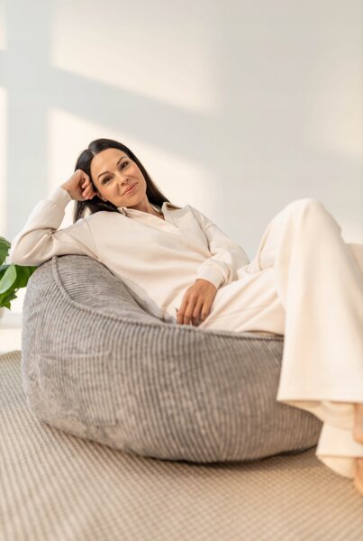 Profitent Menčestrový sedací vak Comfy 4.0 Sivé