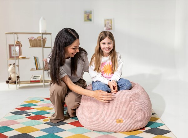 Profitent Menčestrový sedací vak Comfy 1.0 Ružové