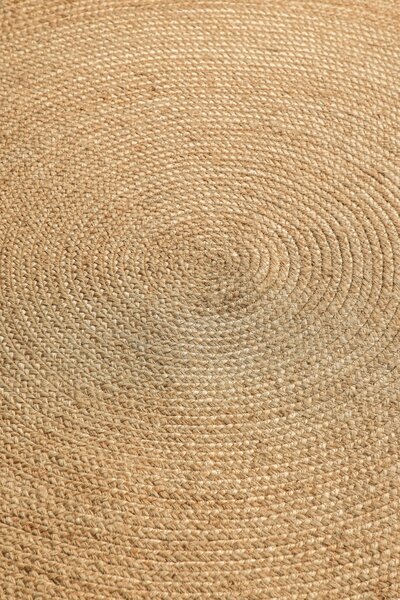 Hanse Home, Kusový koberec Jute Braided 106005 Gold kruh, 100x100 (priemer) kruh, béžová, chodba / predsieň