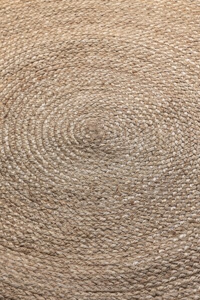 Hanse Home, Kusový koberec Jute Braided 106006 Grey Brown kruh, 100x100 (priemer) kruh, hnedá, chodba / predsieň