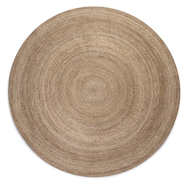 Hanse Home, Kusový koberec Jute Braided 106006 Grey Brown kruh, 100x100 (priemer) kruh, hnedá, chodba / predsieň