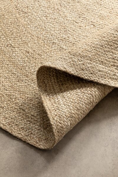 Hanse Home, Kusový koberec Jute Braided 106007 Ivory kruh, 100x100 (priemer) kruh, béžová, chodba / predsieň