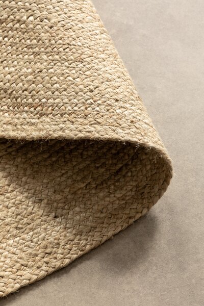 Hanse Home, Kusový koberec Jute Braided 106007 Ivory kruh, 100x100 (priemer) kruh, béžová, chodba / predsieň