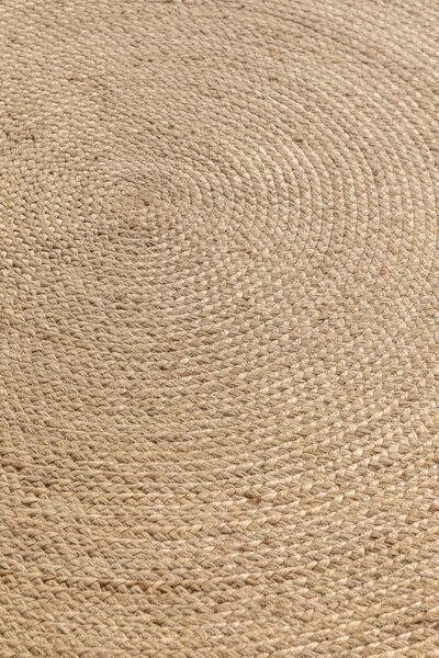 Hanse Home, Kusový koberec Jute Braided 106007 Ivory kruh, 100x100 (priemer) kruh, béžová, chodba / predsieň