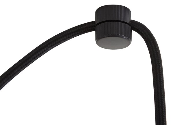 Dizajnová červená závesná lampa s opálovým sklom 3-svetelná - Tulip