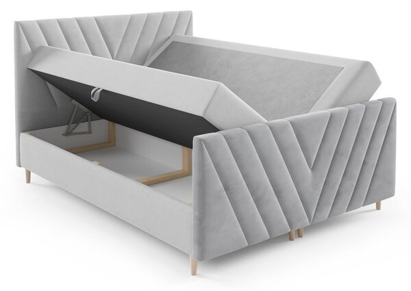 Wilsondo Manželská boxspring posteľ Beno Plus - čierna Rozmer: 160x200
