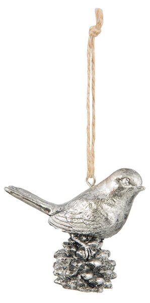 Clayre & Eef Závesná dekorácia vtáčik - 6 * 2 * 6 cm