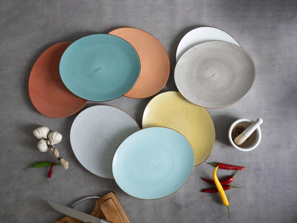 SADA TANIEROV NA STEAK, keramika, Creatable - Online Only bytové doplnky, Online Only