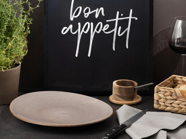 SADA TANIEROV NA STEAK, keramika, Creatable - Online Only bytové doplnky, Online Only