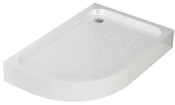 LOR 100 x 80 Pravá Sprchová vanička asymetrická, akrylát