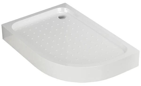 LOR 100 x 80 Ľavá Sprchová vanička asymetrická, akrylát