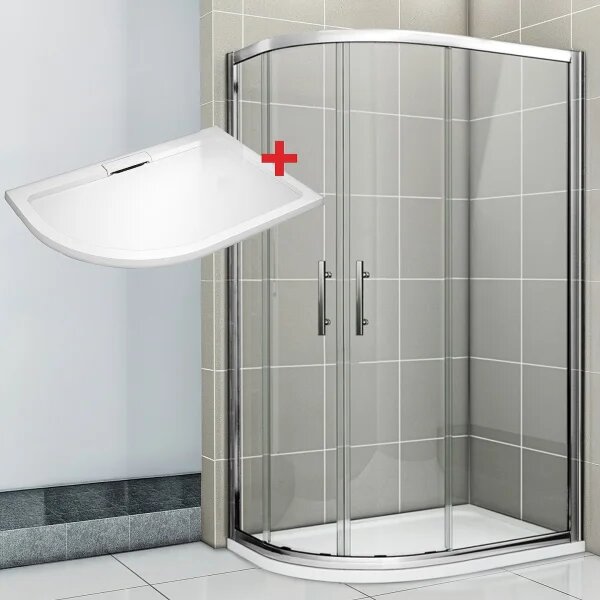 NATALI HARD 100x80 Clear Pravý Sprchovací kút asymetrický