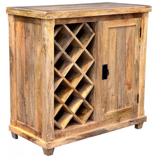 Barová skriňa Devi 90x90x45 indický masív mango