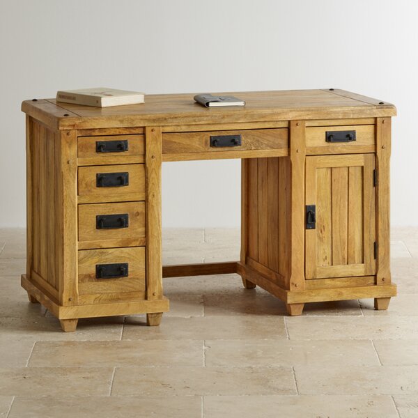 Písací stôl Devi 160x80x76 indický masív mango